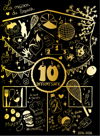 PRECOMMANDE - Affiche officielle 10 ans La Maison du Squash