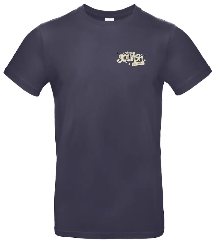 PRECOMMANDE - T-shirt officiel 10 ans La Maison du Squash (homme)