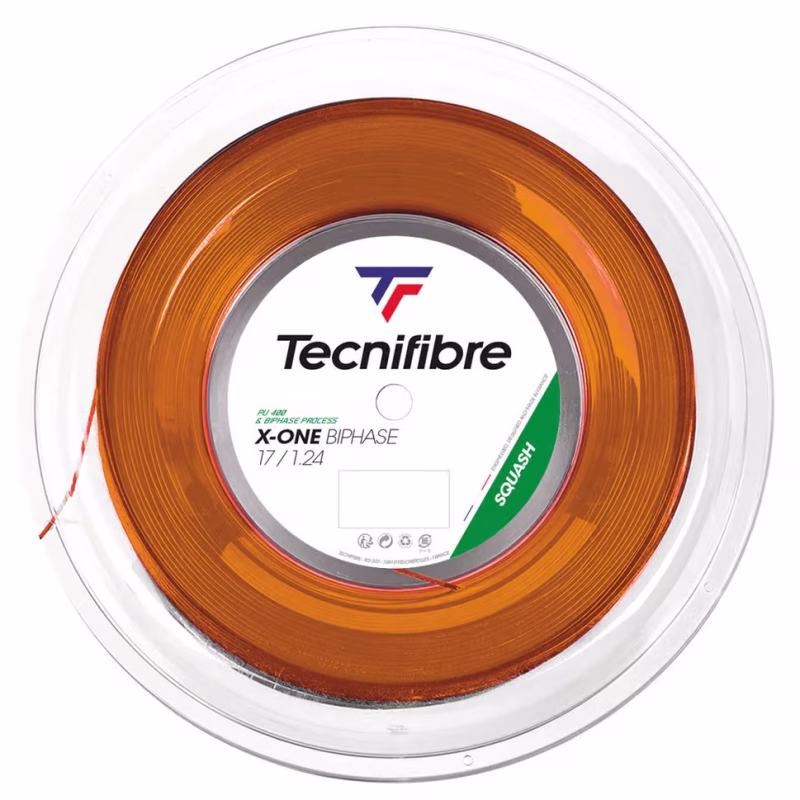 Cordage squash Tecnifibre X-one Biphase 1.24mm 200m Cordage squash Tecnifibre X-one Bobine Biphase 200m
