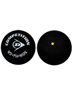 Balle Squash 1 point jaune Dunlop