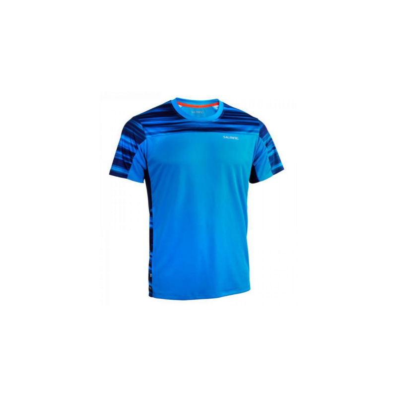 salming-motion-blue Tee-shirt Salming Motion Bleu